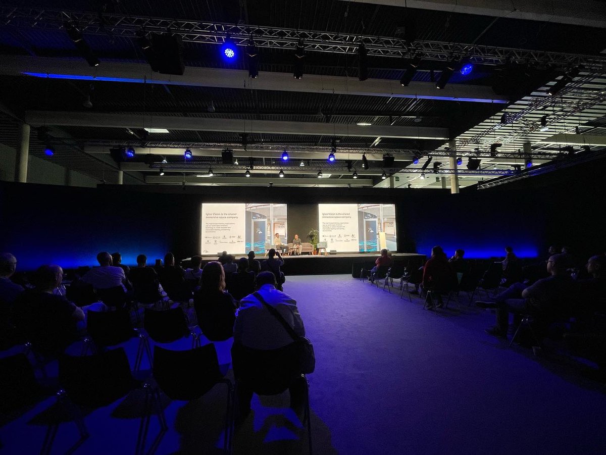 IglooVision's tweet photo. Another day at @ISE_Show complete, with @TheoPenty taking main stage with Paul Graham from @sunderlanduni at the Digital Learning Summit. See you tomorrow for another busy day 👋

#ISE2022 #ISE #DigitalLearningSummit #ISEDigitalLearningSummit https://t.co/v5cPAAL9rf