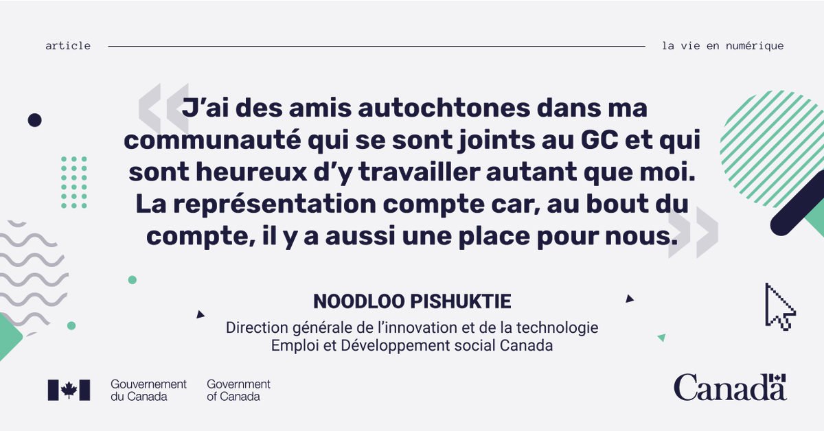 SCT_Canada's tweet photo. Le dernier article de #LaVieEnNumérique porte sur le Programme d'apprentissage en TI pour les peuples autochtones, un programme unique qui crée des occasions pour les #Autochtones passionnés par la #TI et souhaitant travailler dans ce domaine au #GC: https://t.co/NVgu15aeig https://t.co/oWztcdpEH7