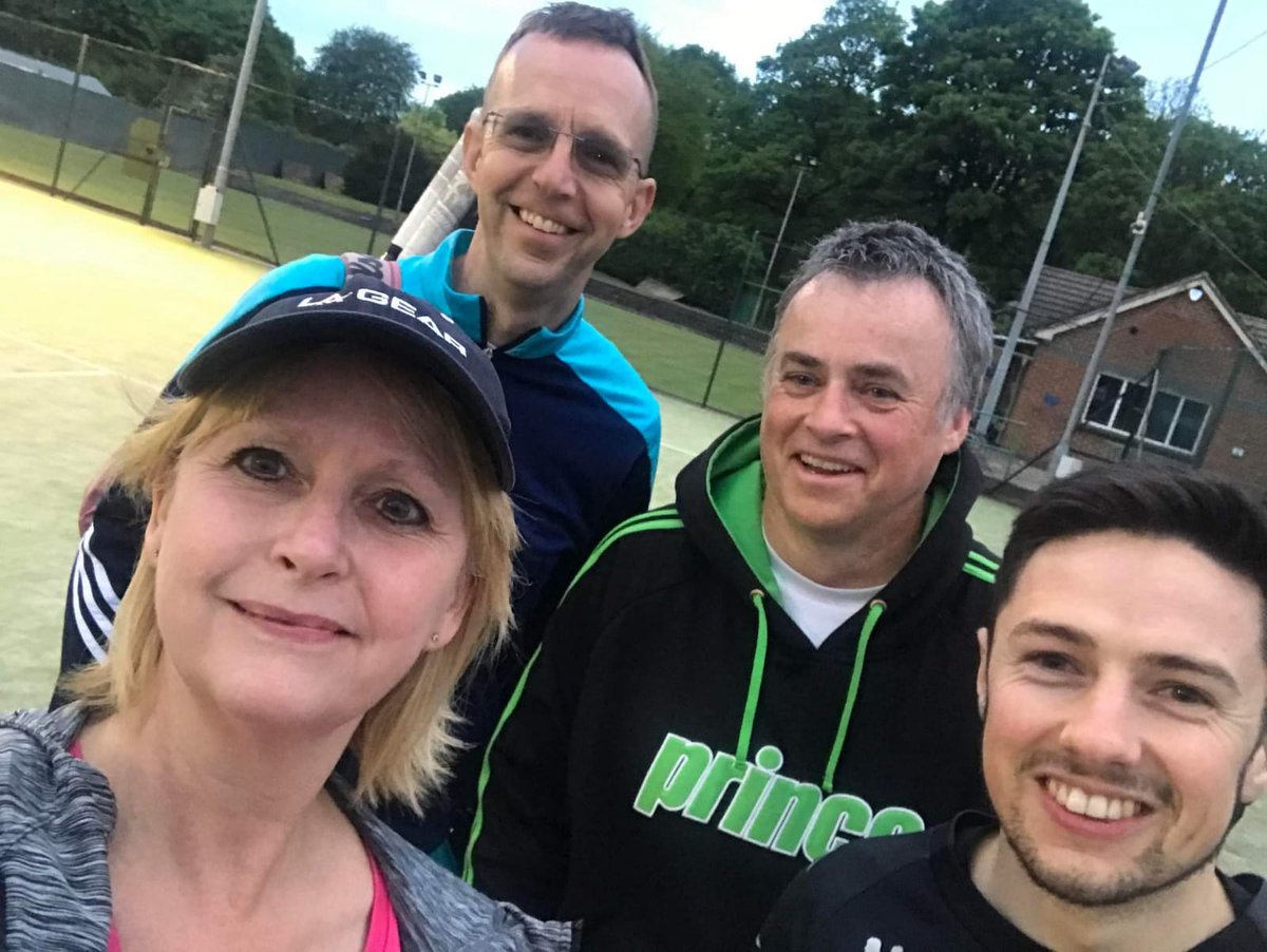 EndonTennis's tweet photo. Here's Nick, Ewan, Andrew and Leesa playing in the City and Suburban Tennis League against Florence E yesterday.

Scores:
Florence 1st v Endon 1st: 4-6, 6-2
Florence 2nd v Endon 1st: 0-6, 2-6
Florence 1st v Endon 2nd: 6-2, 6-2
Florence 2nd v Endon 2nd: 3-6, 6-7

#EndonTennisClub https://t.co/JkU2EaNwyv