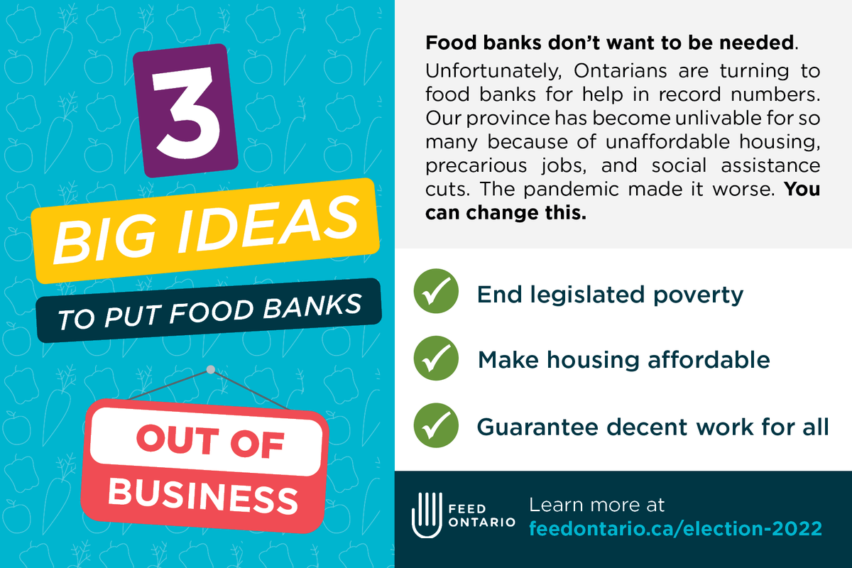 FeedOntario's tweet photo. Tell your candidates that you want to see action on putting food banks out of business!

Send a message to candidates in your riding with our easy-to-use email tool and tell them to turn the tide on food bank use in Ontario: 

https://t.co/6ZomgxdM8G

#FeedOntario #ONelections https://t.co/4wv9ZHCiMY