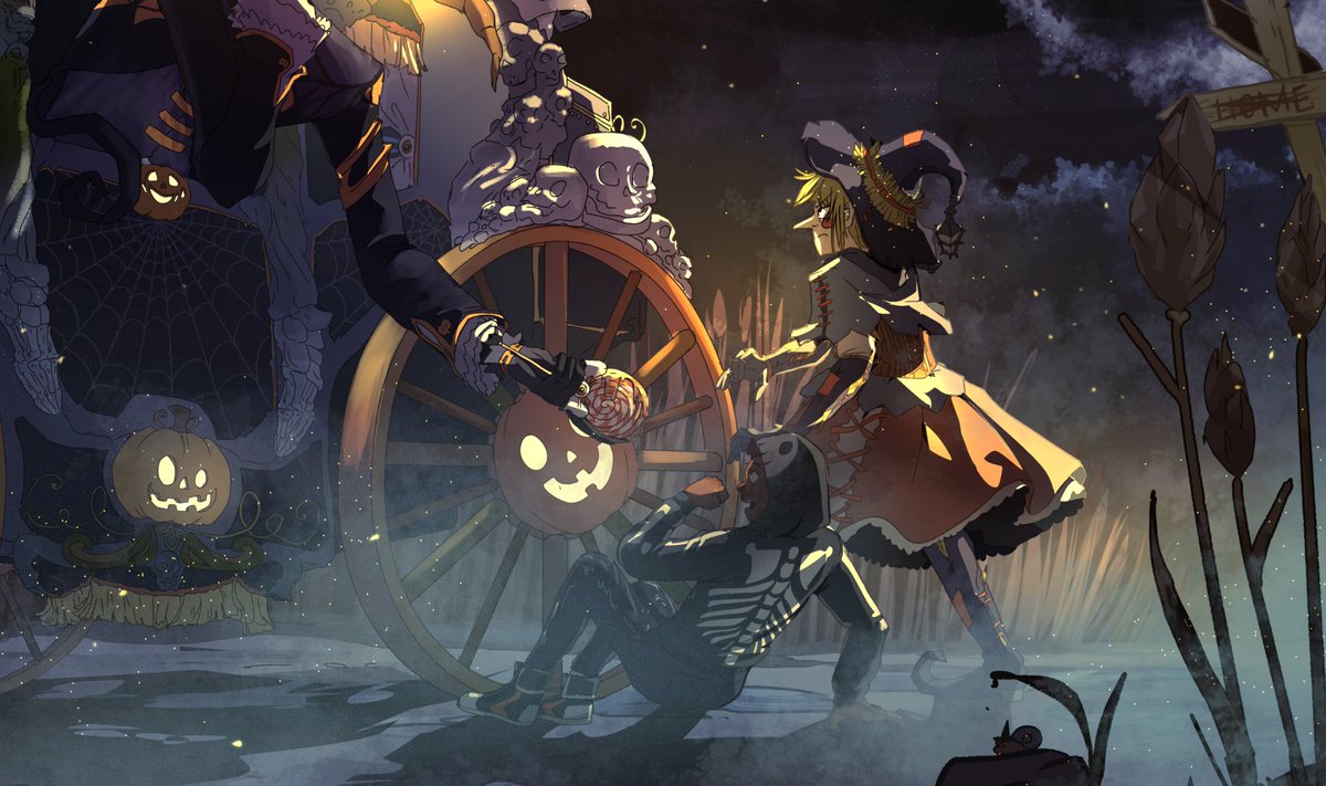 Skeletshoo's tweet photo. + quelques zoom des coins que j'aime bien, oui j'ai beaucoup aimé faire les persos car j'aime m'amuser avec les costumes et tout :DD https://t.co/7Jz1zCFnJA