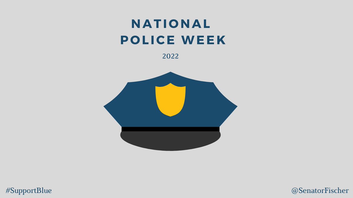 SenatorFischer's tweet photo. Our law enforcement officers deserve our gratitude and support. The sacrifices they make and the sacrifices their families make keep us safe.
 
We stand with our men and women in blue. 

#NationalPoliceWeek https://t.co/XaUNEaMXG7