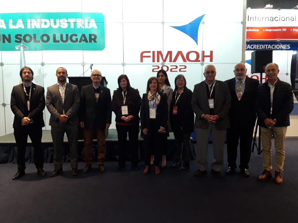 AAFMHA2's tweet photo. Hoy fue la inauguración oficial de Fimaqh 2022. Nos acompaño Orlando Castelllani Presidente de Adimra, el Vice Presidente de Adimra Gerardo Venutolo , Sebastian Kosekoff Director Ejecutivo de Adimra, autoridades del Banco Bice, e integrantes de nuestra Comisión Directiva. https://t.co/0AUjJ14Yzu