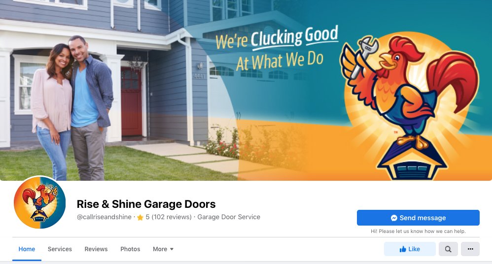 kickcharge's tweet image. 🐓COCK-A-DOODLE-DOO: We&apos;ve been keeping this #brand cooped up for a while—but we&apos;re thrilled to finally give it free range! Chick out Rise &amp;amp; Shine Garage Doors based in the #TwinCities. 

#notgeneric #brandednotblanded #getthespark #kickcharged #kickchargecreative