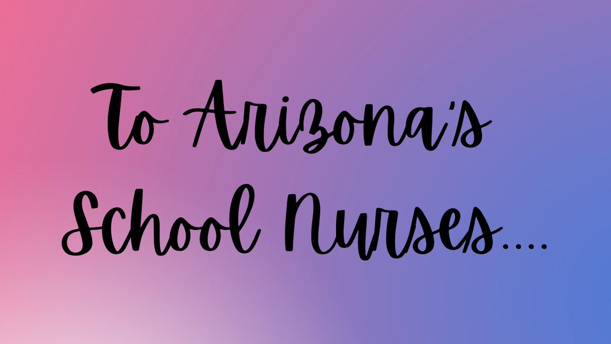 Happy School Nurse Day! ❤️ We've gathered educators and students across the state to express their gratitude for our Arizona school nurses - and now you can watch the video.

Check it out here: youtu.be/XyKGH7cTf9U