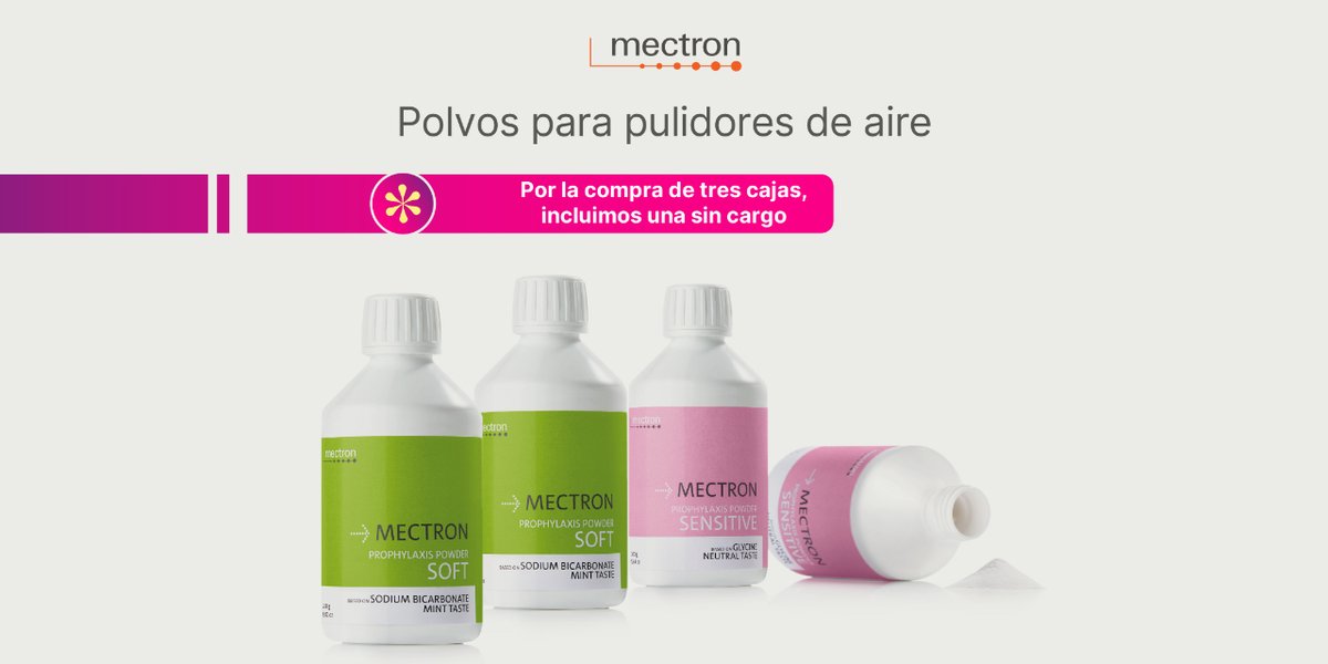Incotrading's tweet photo. ¡Nuevas ofertas del MP57!

Para tus tratamientos con aeropulidores utiliza la gama de polvos específicos de Mectron, que por la compra de tres cajas te llevas una regalo.
(Válido hasta el 30 de junio de 2022)

#weloveprophilaxis #mectron #dental #profilaxis #oferta #promocion https://t.co/wb5OrSx2Nh