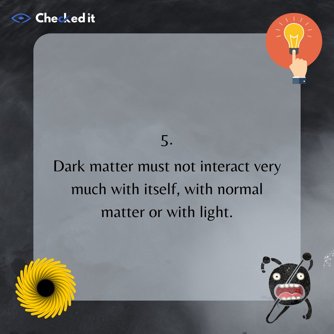 CheckedIt1's tweet photo. 5 Things Known About Dark Matter.

#space #darkmatter #known #unknown #checkedit #checked_it #educhecked https://t.co/qDG7y6Yl31