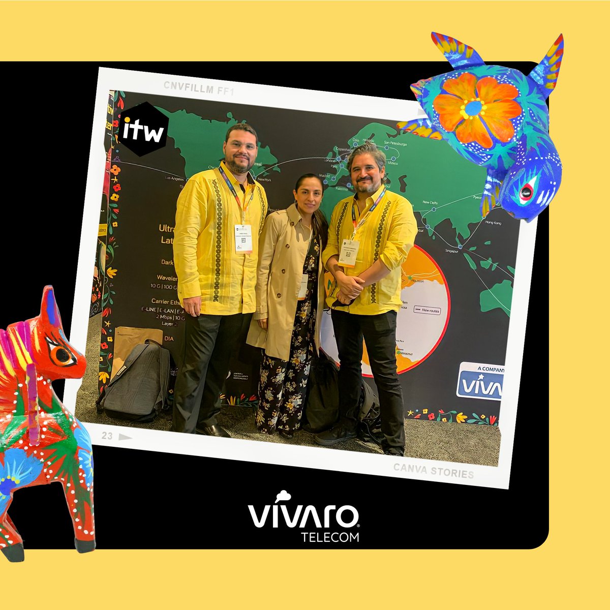 ¡Los hombres de amarillo en acción! 😎
Así terminó nuestro primer día en #ITW2022, compartiendo con colegas extraordinarios.

¡No te quedes sin tu alebrije! Estaremos aquí hasta el 12 de mayo. 🙌🏻

Visítanos hoy  👉  Booth 1505 📍