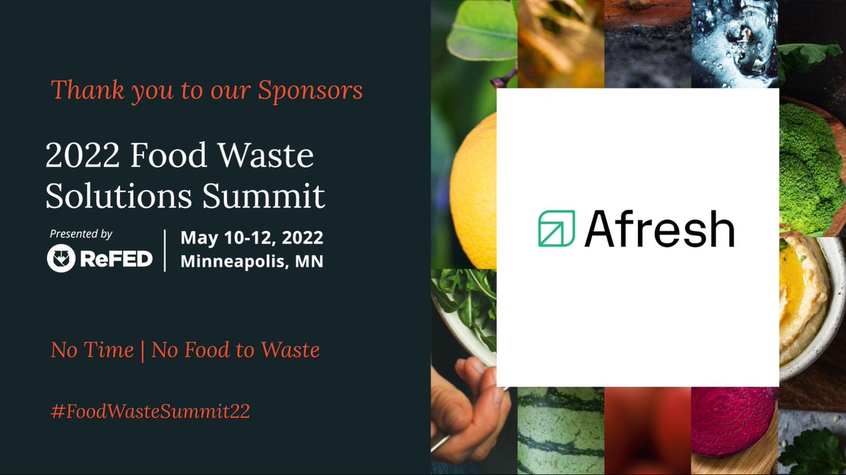 What’s <a href="/afreshai/">Afresh</a>? An AI-powered solution that optimizes ordering, forecasting, &amp; store operations for fresh food departments in brick-and-mortar grocers. With their Fresh Operating System, grocery retailers have prevented over 7.9 million lbs. of food waste. #FoodWasteSummit22