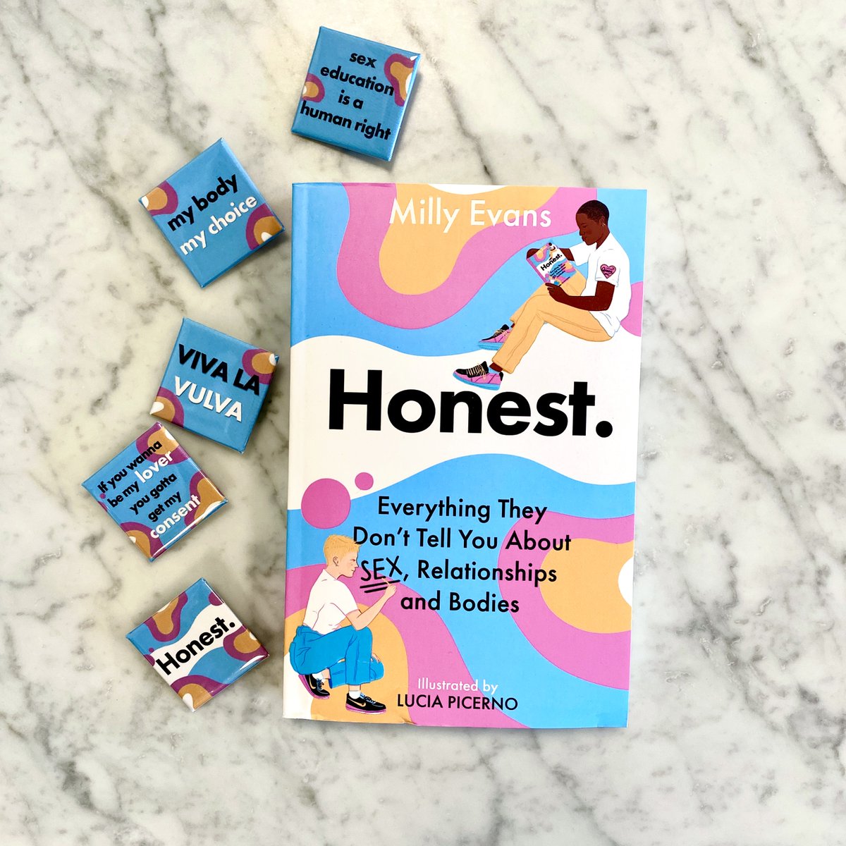 HotKeyBooks's tweet photo. VIVA LA VULVA! ๐ท
Honest: Everything They Don't Tell You About Sex, Relationships and Bodies by @ItsMillyEvans is out in less than a month, and we're offering everyone who pre-orders the book a brilliant slogan badge - get yours here: https://t.co/zhuXGoSOCp
#HonestBook https://t.co/pcVdvxyuOQ