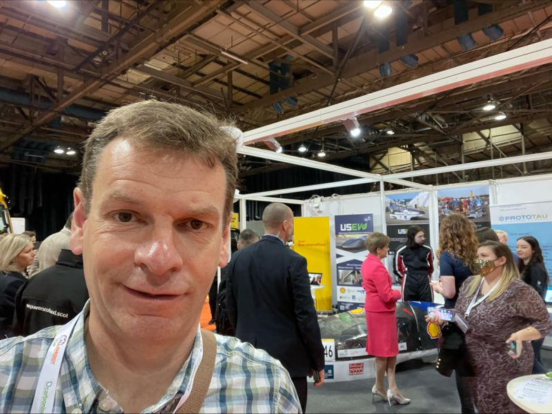 Our Business Development Director <a href="/miketeall/">Mike Teall</a> networking, catching up with the latest industry news - and taking photos with/near key #energyefficiency  influencers at #AllEnergy22 today! It's great to be back attending events in person.