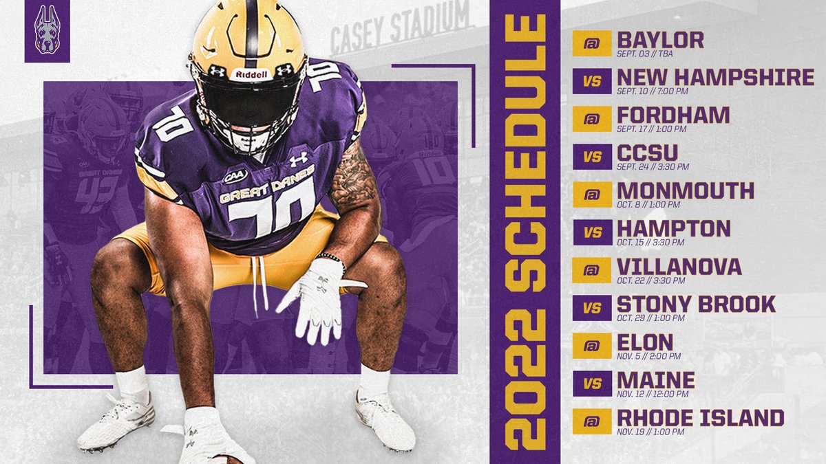 Well, it's about 𝐭𝐢𝐦𝐞!

Our 2022 season schedule with official games times ⏰

#BeGreat #WinTheDay 🟪🟨