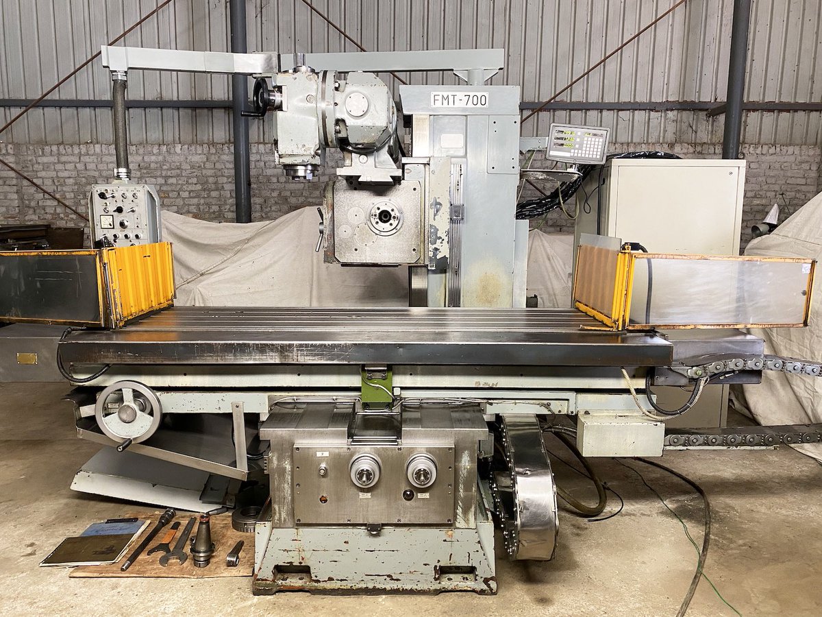 LibertyMetMach's tweet photo. Bed Milling Machine - Tiger (Italy) FMT-700 - Table Size 2000 mm x 600 mm
#bedmill #bedmilling #bedmillingmachine #bedtypemills #milling #millingmachine #millingmachines #millingcutter #millingtools #manualmill #manualmillingmachine #machining #machinist #machinistlife https://t.co/IVORLbxUcd
