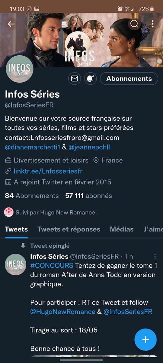 Papillondu34's tweet photo. @lnfosSeriesFR @HugoNewRomance Il le sort en roman graphique trop bien 🤩🤩. Merci pour le concours, et je tente ma chance on sait jamais🙃 https://t.co/GbcDcE9DZ7
