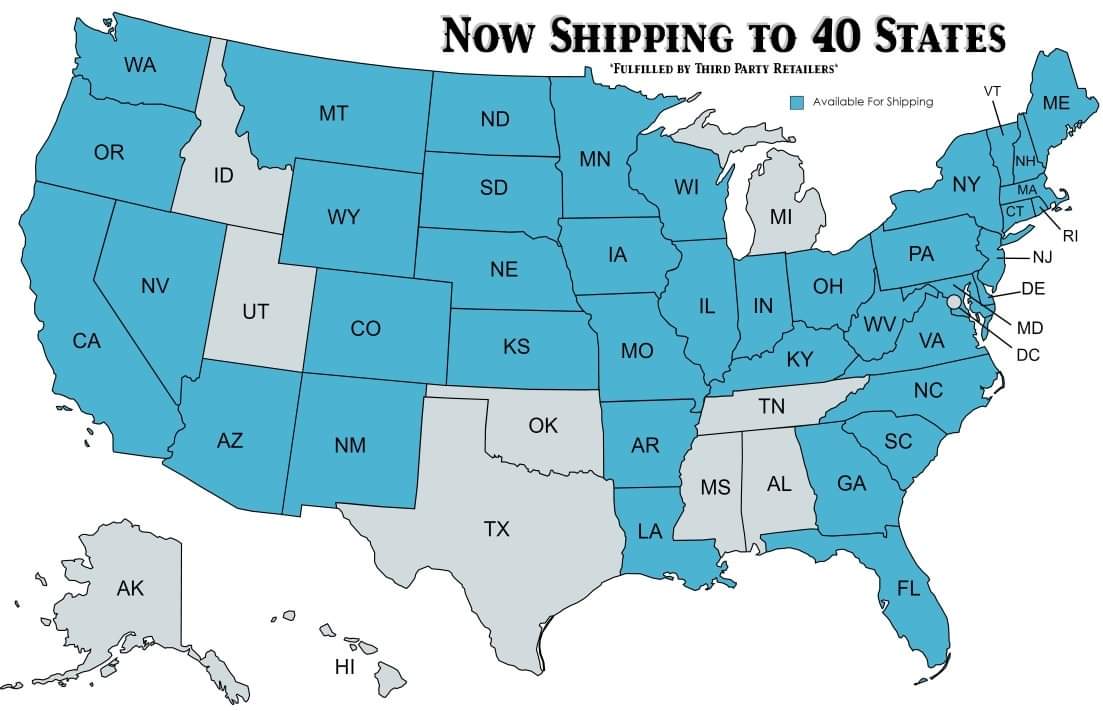 TheLostState's tweet photo. Big news, you can now have ur most popular spirits shipped directly to your door in 40 states! Now your favorites are more accessible than ever! Check out our new online store for more details.

#loststatedistilling #discoverbristol #nowshipping #Bourbon #rum #Gin #vodka https://t.co/VHLwn9JNXD