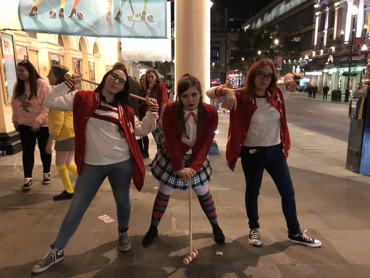 pagenhall's tweet photo. @HeathersMusical @TheOtherPalace #HowVeryCosplay AHH LOVE THIS!!! there’s been so many amazing ones of the years but I love them all https://t.co/BCuJ6fuA4C
