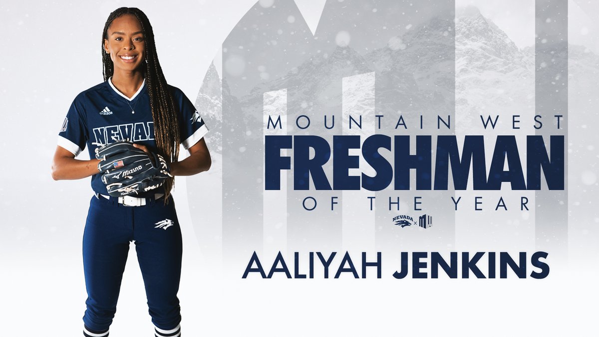 Nevada_Softball's tweet photo. 𝗙𝗿𝗲𝘀𝗵𝗺𝗮𝗻 𝗼𝗳 𝘁𝗵𝗲 𝗬𝗲𝗮𝗿🏆 

Congratulations @aaliyahjenkinss 🎉 

#BattleBorn // #NewEra https://t.co/X5y16fNd7U