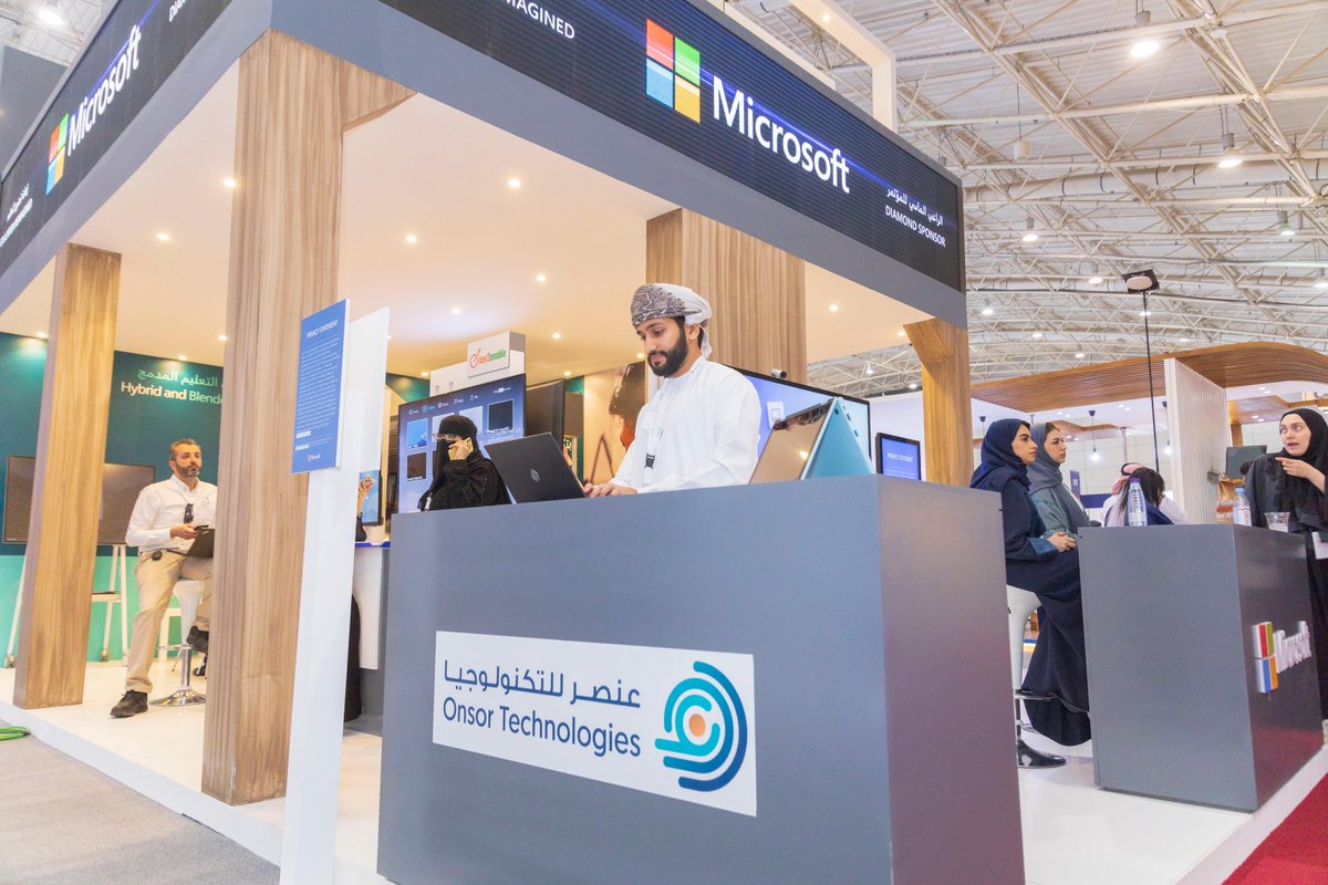Microsoft_Saudi's tweet photo. شكر خاص لشركاء مايكروسوفت في #المؤتمر_والمعرض_الدولي_للتعليم لمشاركتهم و جهودهم معنا لتمكين طرق تعليمية ممتعة و  التعرف على أحدث الحلول و التطبيقات التعليمية و نتطلع للمزيد من النجاحات المشتركة في المستقبل.

@moe_gov_sa #ICEE2022 https://t.co/eayJWM4Fo5