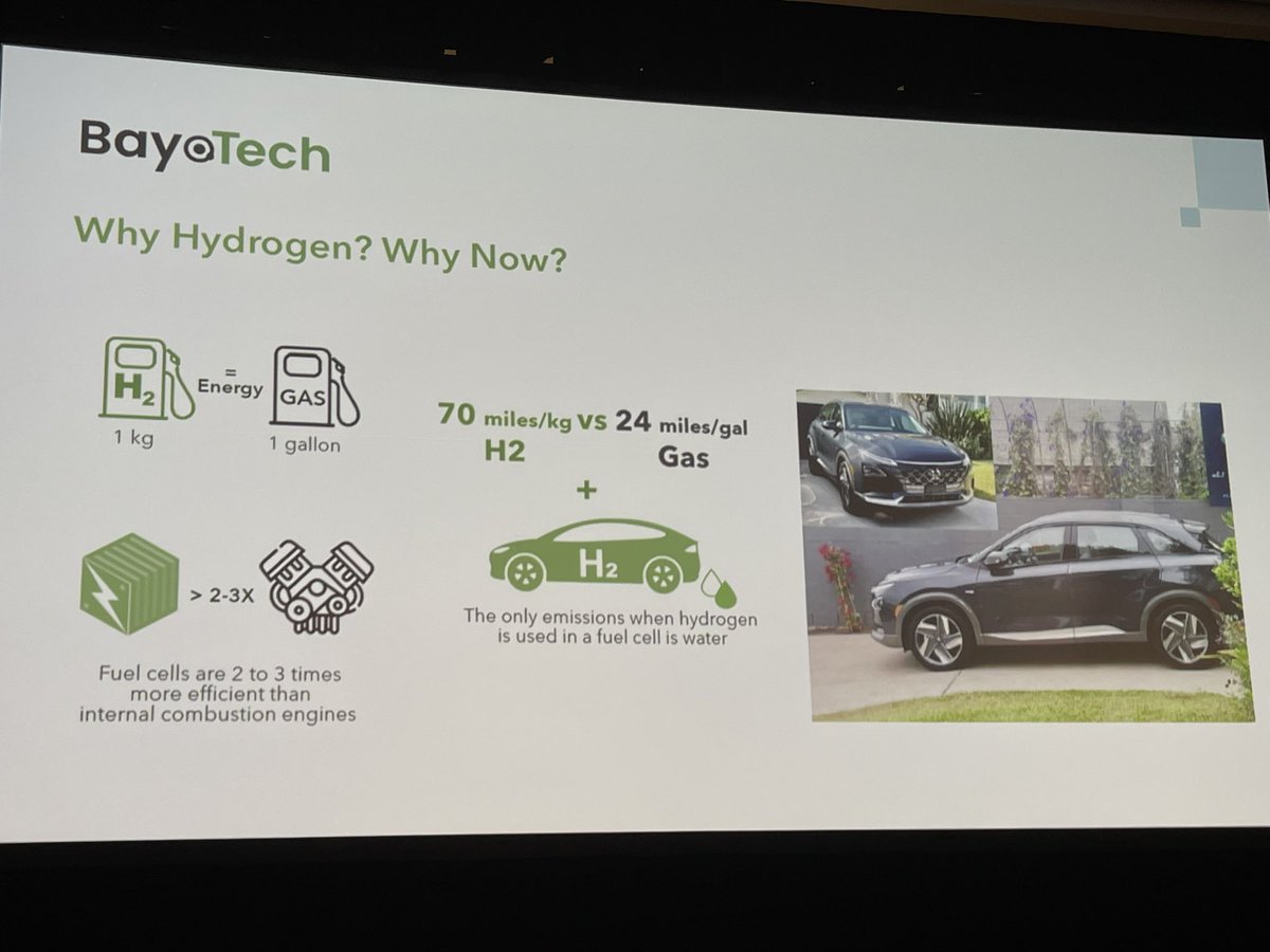 lynnmurraylyon's tweet photo. At a fleet sustainability session @H2Bayo’s Stewart Stewart answers Why #Hydrogen? @ACTExpo #ACTexpo #actexpo22 #DRIVECLEAN https://t.co/xhWmvVF7QI