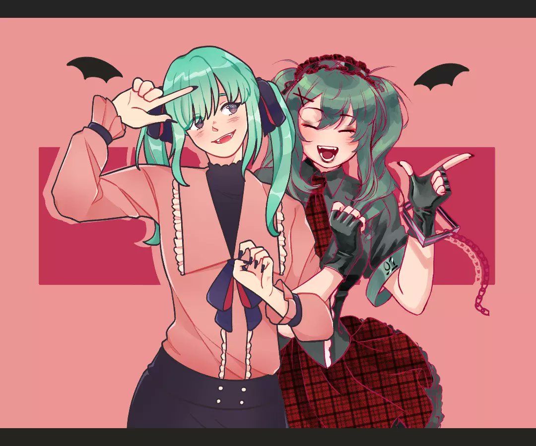 Velvetterabby's tweet photo. A Collab with the super amazing super good at drawing Miku @paranoid_ghosts 💖💖💖💖

#4blood #HatsuneMiku #ArtistOnTwitter #Miku #art https://t.co/2J0pPi2Wc5
