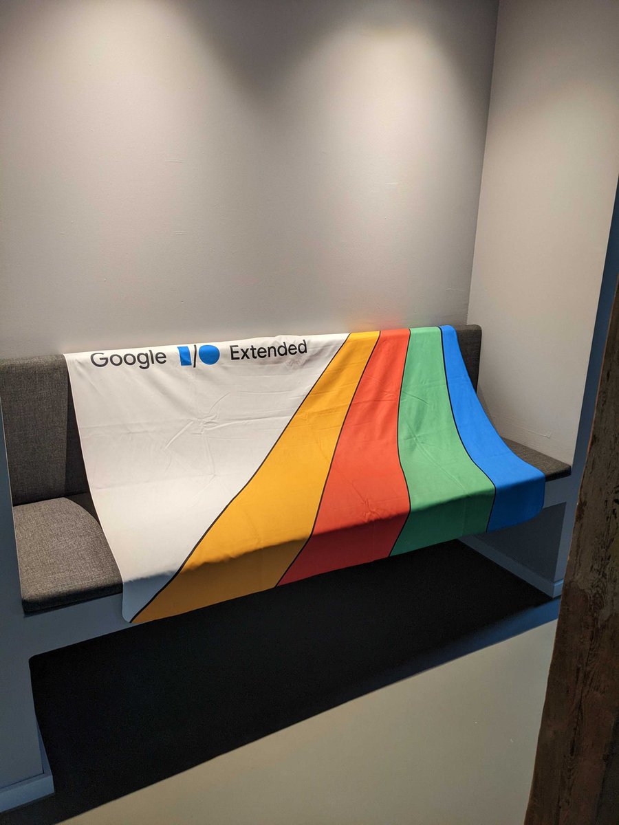 #GoogleIO #IOExtended 🧡❤️💚💙