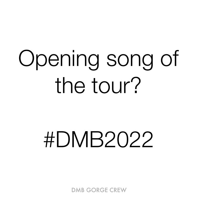 DMB Gorge Crew tweet media