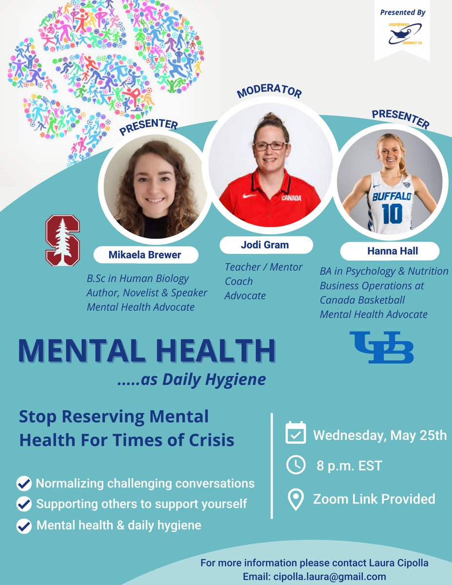 We have an amazing opportunity, brought to you by the status of women committee! 

DM for zoom link. 

<a href="/YRDSB/">York Region DSB</a> @D16OSSTF