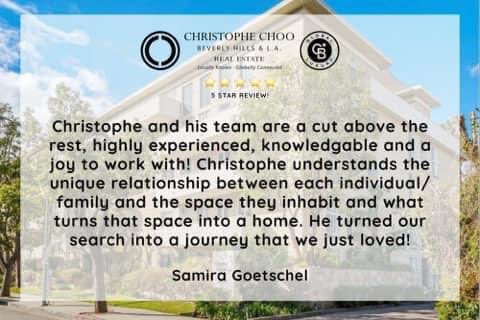 Christophechoo's tweet photo. Thank you 🙏🏼 Samira for the 5 star ⭐️ ⭐️⭐️⭐️⭐️ review. It was such a pleasure working with you. 
#Wantchoo #iwantchoo #christophechoo #choo #hirechoo #choosechoo #listwithchoo #sellwithchoo #buywithchoo #realtor #realesttateagent #review #la
#beverlyhills #buyersagent https://t.co/UVlMaZa8Vt
