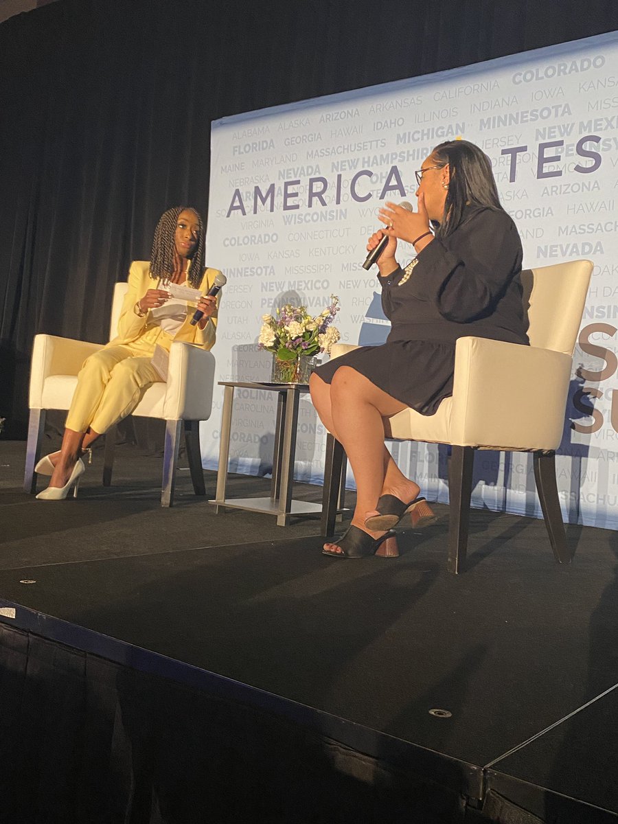 EmergeAmerica's tweet photo. Congresswoman @NikemaWilliams is sharing wise words about supporting access to reproductive rights to electoral organizers and strategists across the country. 👏👏 #AVSummit22 @AmericaVotes https://t.co/OK4TB9ILl8