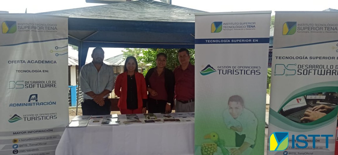isttenaoficial's tweet photo. #ISTTENA
HOY 11 de mayo al conmemorarse el #DíaDeLasNacionalidades, @lorenayanezpi Rectora, @vijarfri, @Yaelizandi, @SPACHAMAMA docentes de @isttenaoficial participan en la 1era Feria de #OfertaAcadémica Amazónica e Integración Cultural organizado por #ISPIB. @ARibadeneiraE https://t.co/MF1PfiaI7b