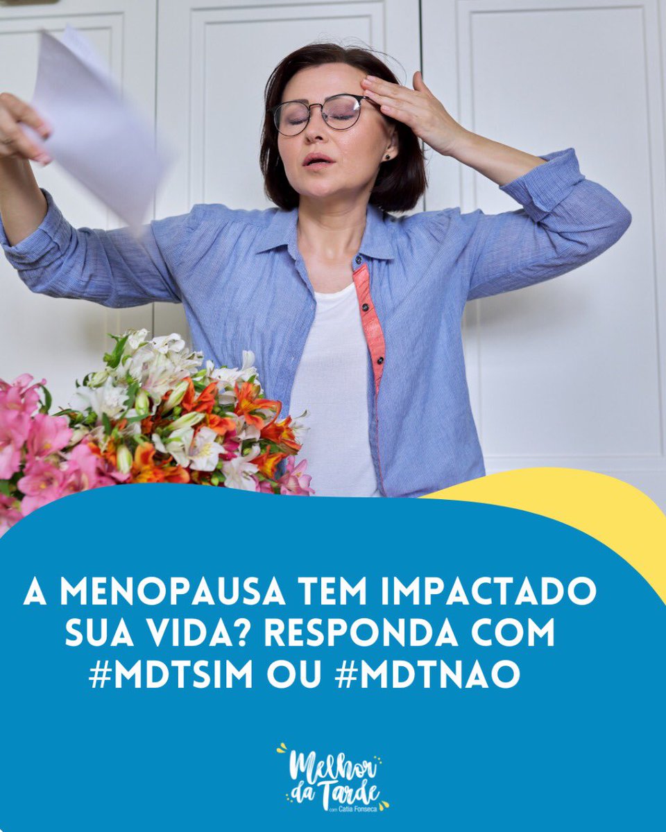 melhortardeband's tweet photo. Participe da nossa enquete! ⤵️ 
A menopausa tem impactado na sua vida? Responda com a tag #MDTSIM ou #MDTNAO https://t.co/YNarKtIFKS