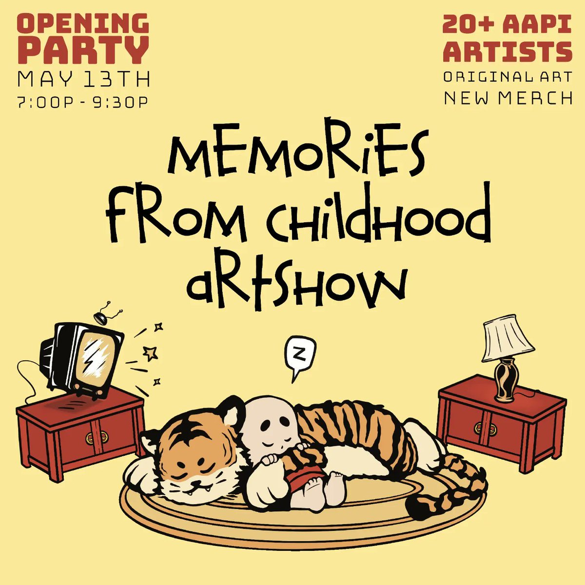christinacyoung's tweet photo. I'm so excited to be part of the group show “Memories from Childhood” in LA curated by Chunky Paper in celebration of #AAPIHeritageMonth Here are some sneak peeks of my illustration. Opening night is Friday May 13 and the show will run until June 12. More details in thread 🌸 https://t.co/Byna4UPPH3