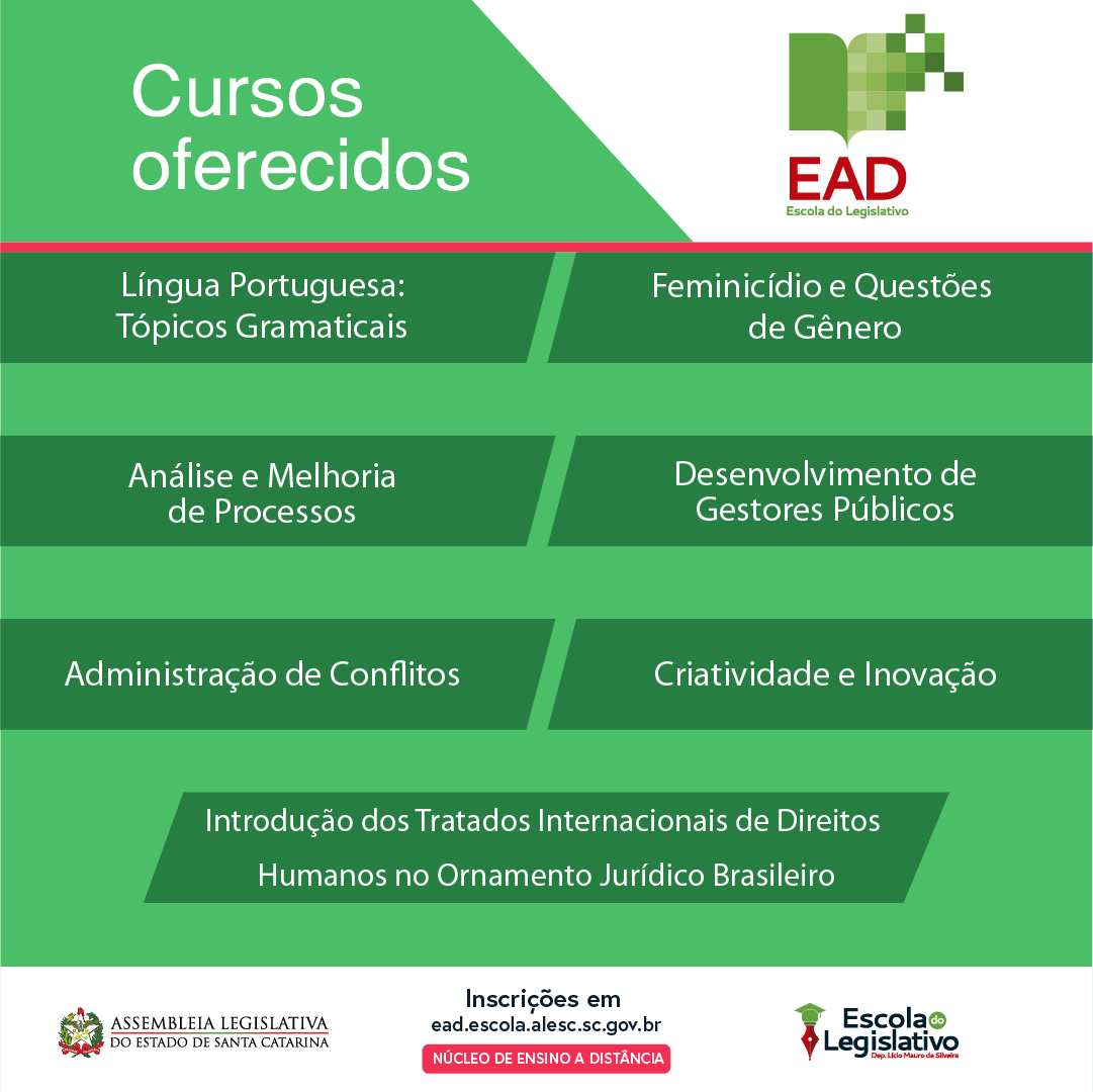 escoladaalesc's tweet photo. Aprender nunca é demais! 🦉
Nós temos vários cursos em EAD sobre temas de política e de interesse geral. Veja as opções para poder se capacitar melhor para o mercado de trabalho. https://t.co/kBE6975Ga3