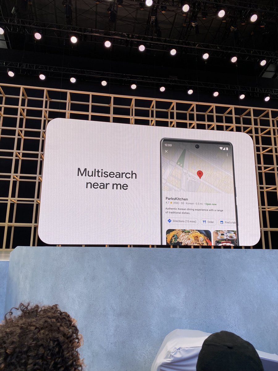 blv's tweet image. #NLP is transforming #GoogleSearch    - @Google’s most important product #MultiSearch #nearme
Just take a picture and find anything near you! #MachineLearning at #GoogleIO #GoogleIO2022