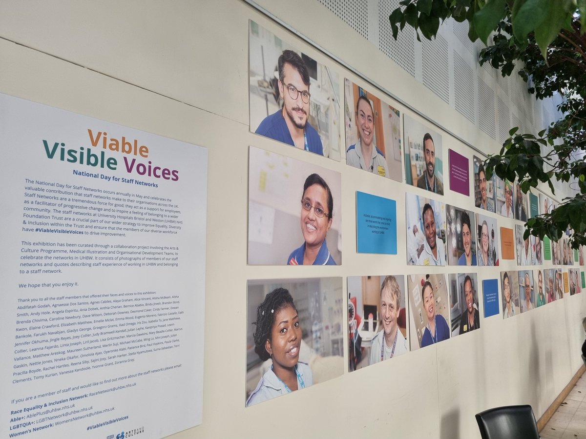 uhbwNHS's tweet photo. Today is #NationalStaffNetworksDay and to celebrate, a new exhibition of staff portraits has gone on display.

The exhibition features images and quotes from members of our staff forums. (1/3)

#TeamUHBW #OurNHSPeople https://t.co/SCkDVpVUd7