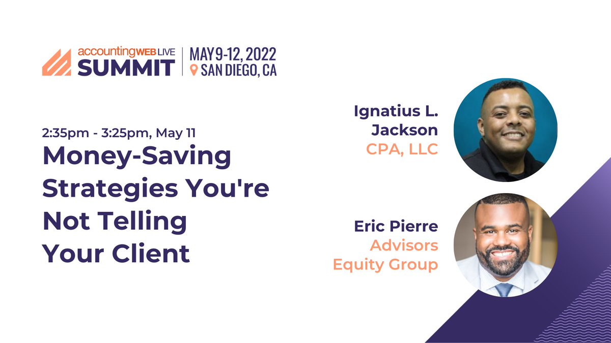 ignatiuscpa's tweet photo. Look forward to it! #AWEBLiveSummit #BlackCPAs #CPAHuddle https://t.co/NdlDHjEdpE