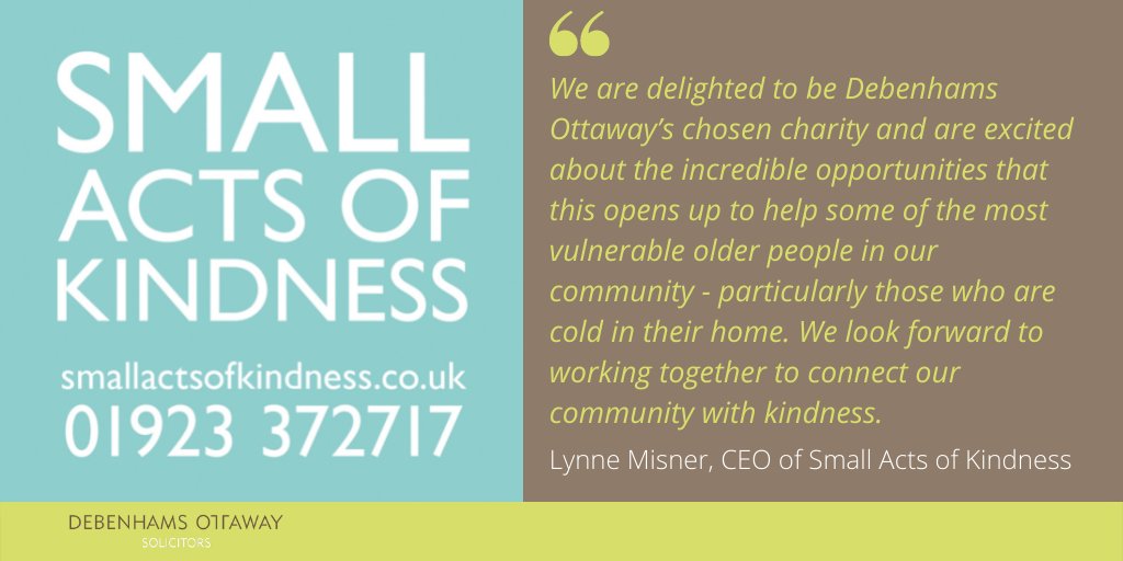 We are excited to announce that we are partnering with <a href="/smallkindact/">SmallActsofKindness</a> after our team voted them as our chosen charity for 2022/23. With our focus continuing to be on helping small local charities where we can really make a difference, we are looking forward to working with them.