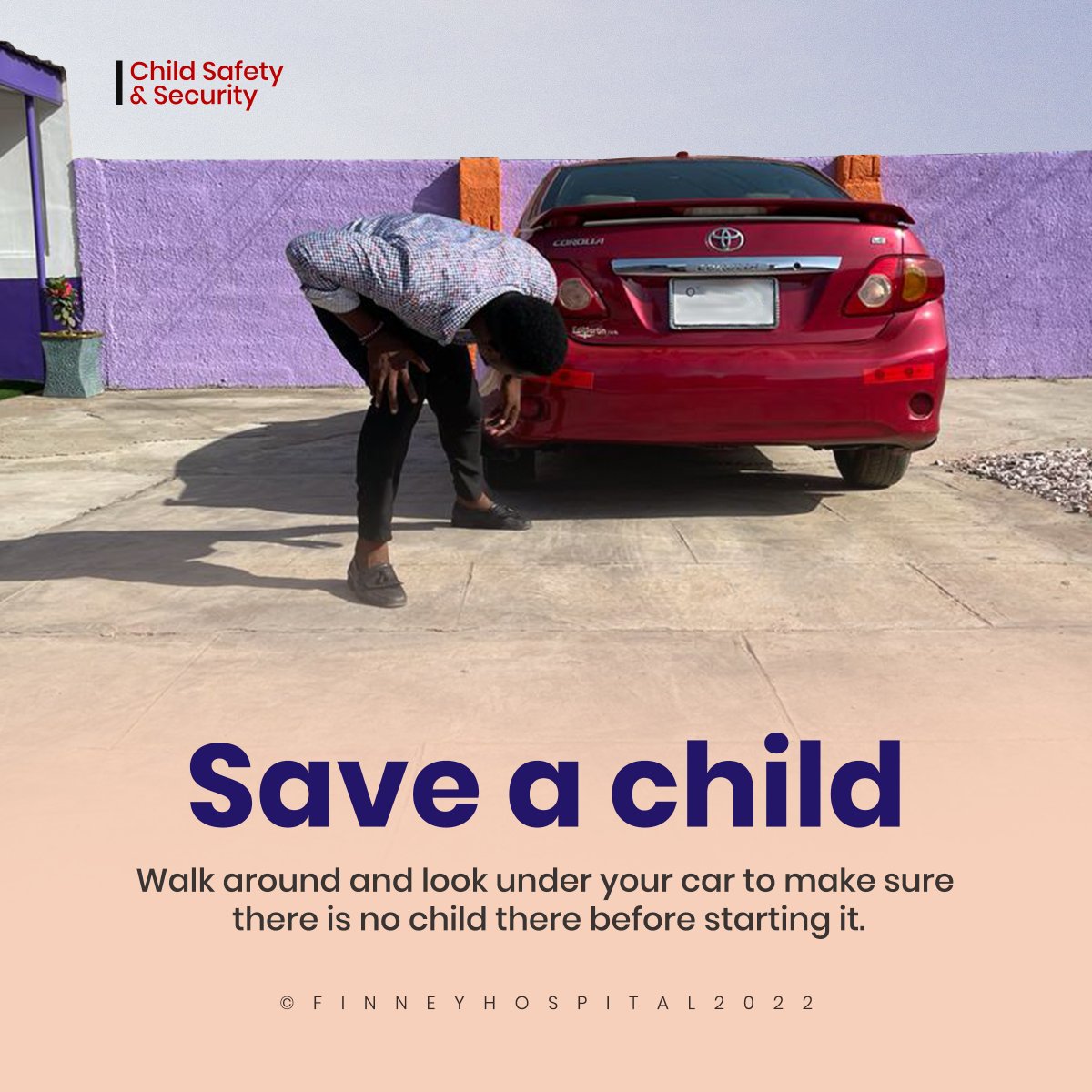 finneyhospital's tweet photo. Be responsible. Save a child today.
#childsafety #childhealthpromotionweek #finneyhospital https://t.co/070kRkAV8C