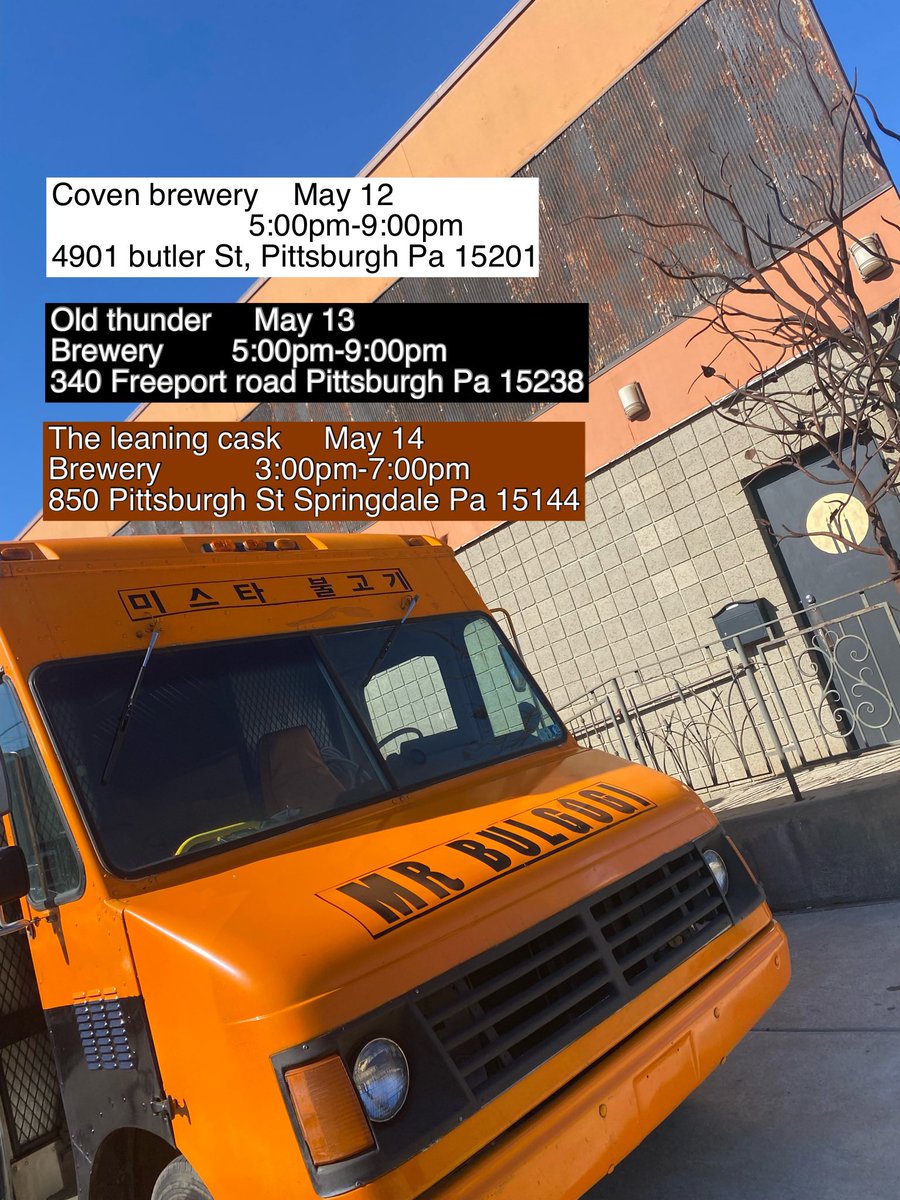 Posting this week schedule