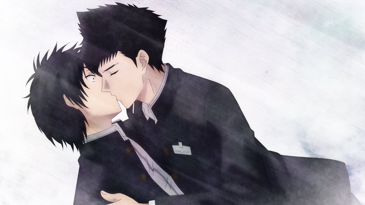 tomodachi game spoilers 

finally have the trinity of anime live adaptation manga tenji yuuichi kisses 🙏 