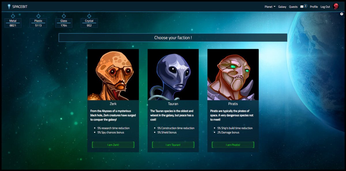 CMG_network's tweet photo. 🚀**Spacebit Alpha release**🚀
Dear CMG players, we are launching #Spacebit, now in public Alpha!👾
#Spacebit is a Crypto Space Game where you can choose between 3 species to conquer the Galaxy!🌌
Try Now on https://t.co/wNygIZw5HT https://t.co/HoJqcVhNxT