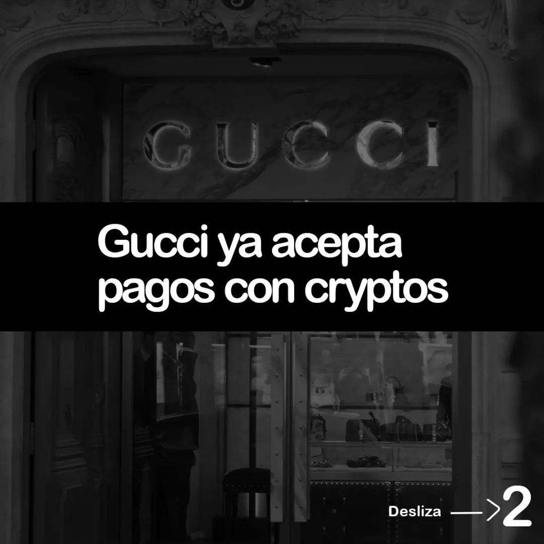 JorgeTavaresMx's tweet image. 2. Si eres fan de Gucci, esto te gustará, ya que comenzó aceptar #criptopagos en algunas tiendas en USA;

Algunas de las criptomonedas que se permiten son @Bitcoin #BitcoinCash @ethereum #wBTC @litecoin #SHIB @dogecoin (DOGE) y cinco #stablecoins en dólares estadounidenses