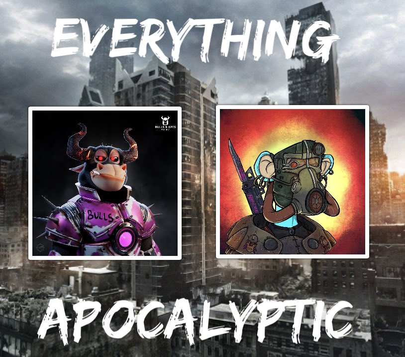 Pr0filename's tweet photo. As a proud @apocalypticapes holder. I was SUPER excited to see the new Apocalyptic Bull from @BullsApesProj Can’t wait for the MegaMint this May 31st!! @GuillermoPuyol @soyprotos @Fityeth @AAPEQueens @JanoDomains @TheBrycei5Right @derekcarlson @NeoApeOfficial https://t.co/e6RkFtGbgQ