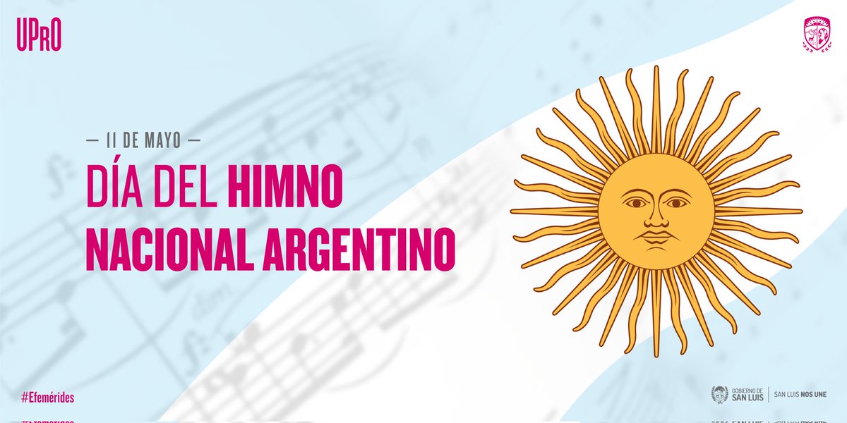uprosanluis's tweet photo. 🇦🇷 ¡Oíd mortales el grito sagrado! 🇦🇷

🔊 Hoy celebramos el Día del Himno Nacional, en conmemoración del 11 de mayo de 1813, cuando la asamblea reunida ese año consagró la marcha patriótica creada por Vicente López y Planes y Blas Parera como el Himno Nacional.

#YoUPrO #Trabajo https://t.co/HA4GMFy3He