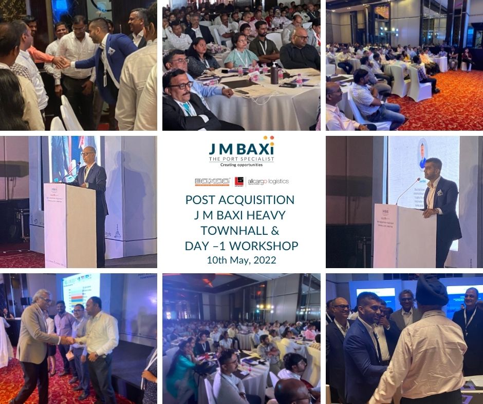 jmbaxigroup's tweet photo. Yesterday 10th May 2022, was the Day-1 for the new team members post closing of the acquisition of Allcargo Project Logistics Division. We were excited and happy to welcome our new colleagues from AllCargo project logistics and Lift &amp; Shift to J M Baxi Heavy. #JMBaxiHeavy #JMBAXI https://t.co/eLF6qWqvLL