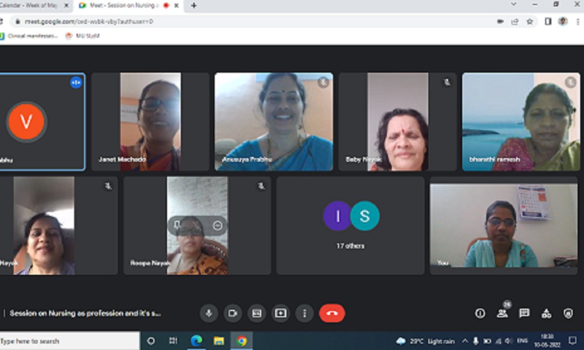 MconManipal's tweet photo. As part of #International Nurses’ week, dept. of Child Health Nursing @MconManipal  @MAHE_Manipal in association with RSB Mahila Vedike Manipal organized sessions on Nursing as profession &amp; its scope on 10.05.22. Mrs.Anusuya V Prabhu &amp; Mrs Janet Alva were the resource persons. https://t.co/3Cqxn9BGzd