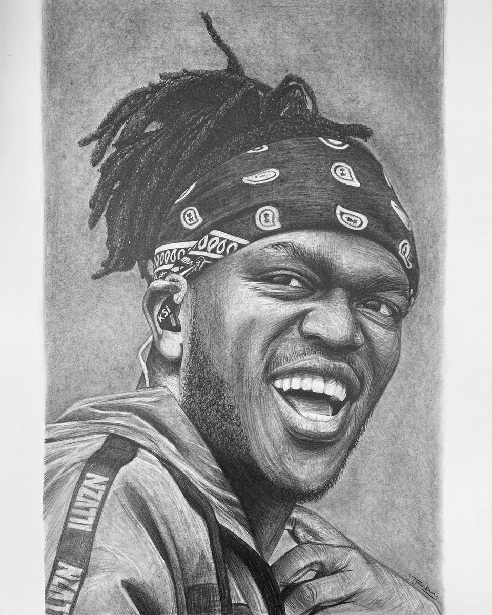 SamJoesbury1's tweet photo. My most recent drawing of @KSI #ksi #prime #drinkprime #primeuk #art #sidemen https://t.co/mqYZ0zkRRo