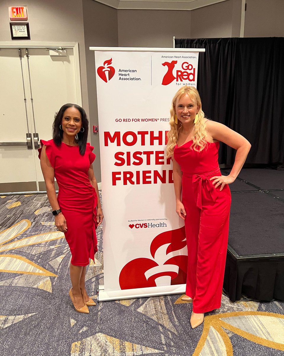 KWCHFelicia's tweet photo. Great time emceeing the American Heart Association “Go Red for Women Breakfast in Red.” Reclaim your rhythm and take charge of your health. ❤️
#kwch12
#kscw
#EyewitnessNewsThisMorning
#goredforhearthealth https://t.co/S2Q7W8S922