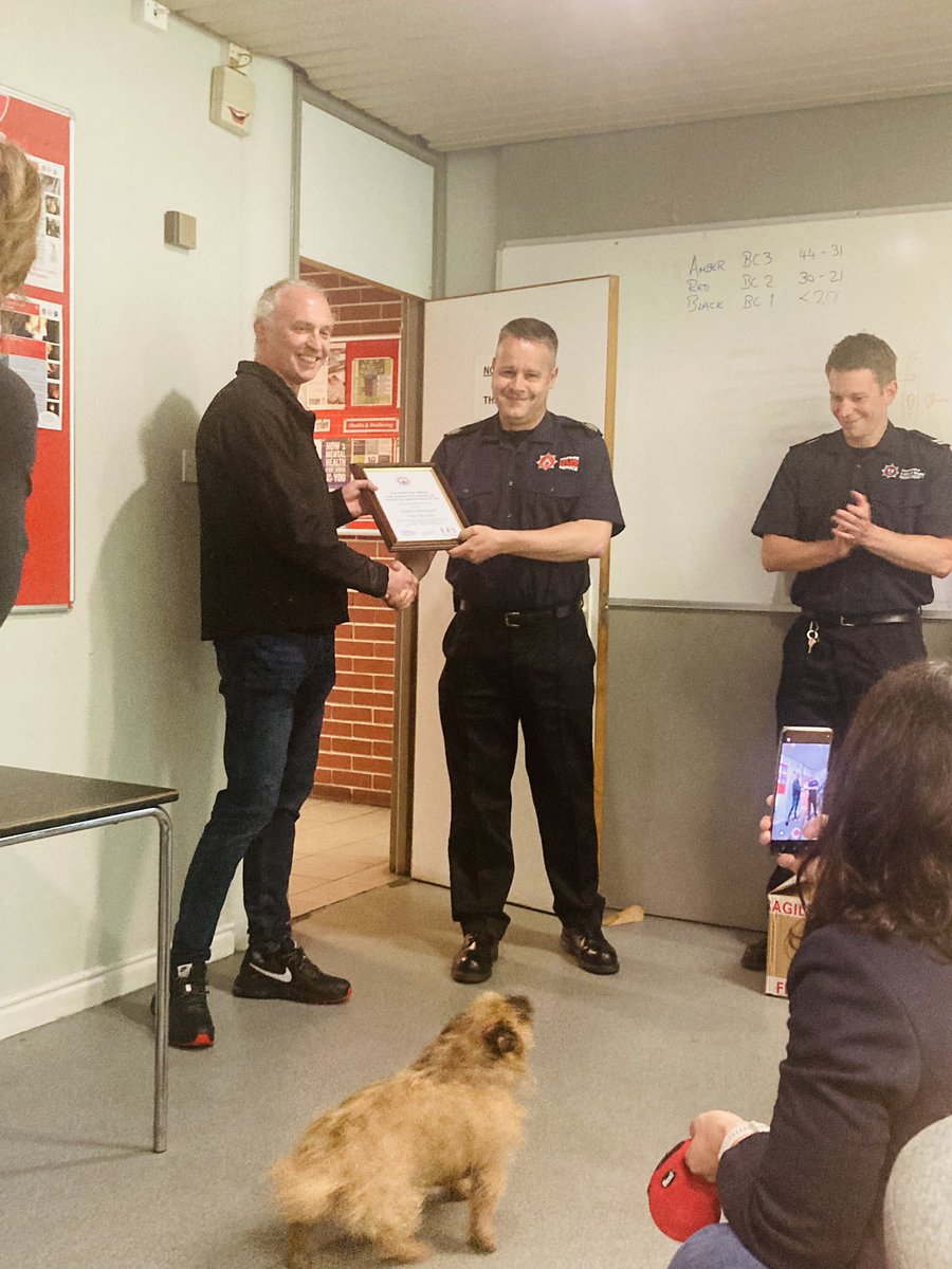 Rushmoor02's tweet photo. WM Paul Burtons last shift with Green Watch Rushmoor. 24 years in the service starting Retained at Grayshott and then spending his full time career at several different stations ending at Rushmoor (with some years at Headquarters too) congratulations on your retirement Paul. X https://t.co/uYEGpywz5x