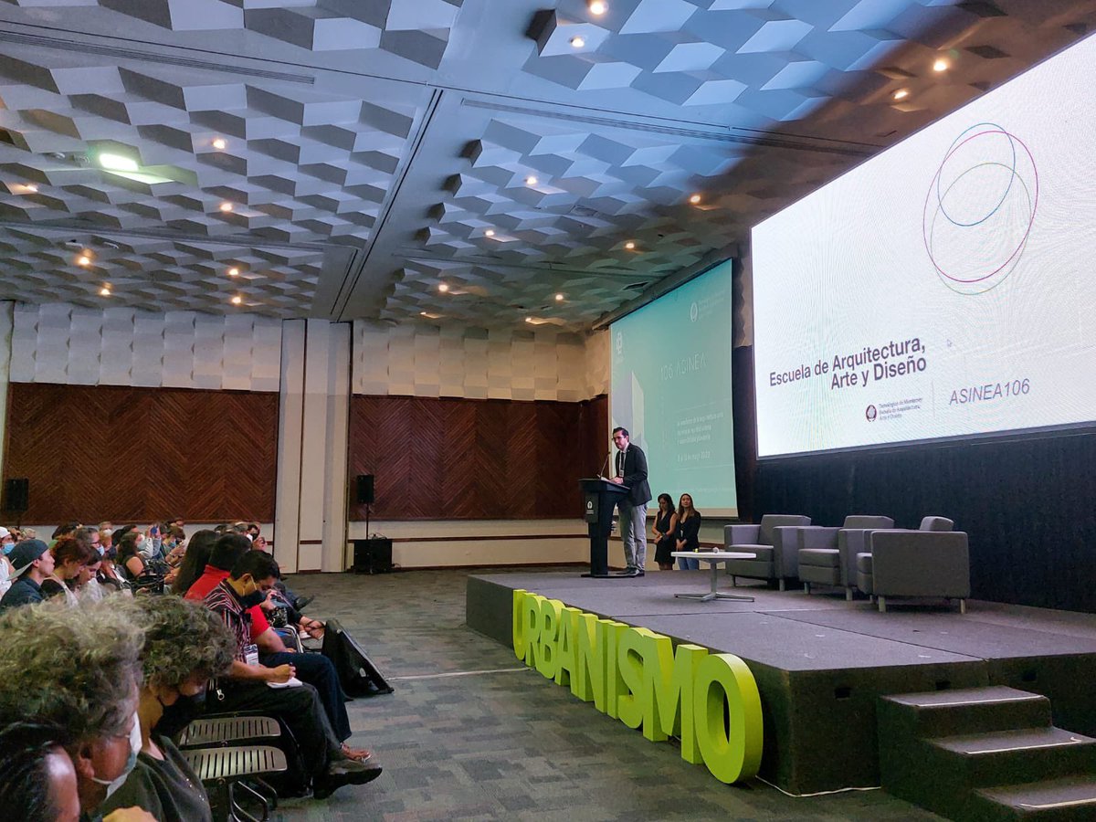 EAAD_Tec's tweet photo. Inicia el evento de la #ASINEA en el @TecdeMonterrey bajo el tema: “La enseñanza de la arquitectura ante los retos de la equidad urbana y la sostenibilidad planetaria”. https://t.co/oaCowTbutW